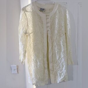 ISB Lace Button-Up Jacket